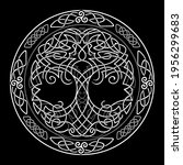 yggdrasil tree of life celtic... | Shutterstock .eps vector #1956299683