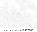 map of amsterdam  satellite... | Shutterstock .eps vector #418587100