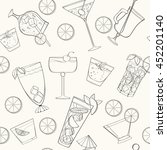 Seamless Cocktail Pattern Can...