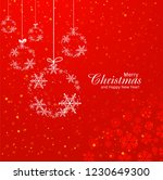 beautiful merry christmas... | Shutterstock .eps vector #1230649300