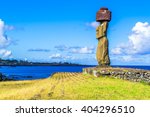 Moai At Ahu Ko Te Riku In Tahat ...