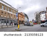 Small photo of London, UK - March 5 2022: Fulham Broadway, Hammersmith and Fulham, West London