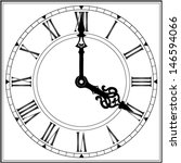 Elegant Roman Numeral Clock  ...
