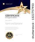 certificate template. diploma... | Shutterstock .eps vector #1322757953