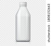 realistic plastic bottle for... | Shutterstock .eps vector #1808152663