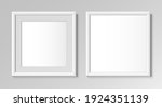 realistic square white frame... | Shutterstock .eps vector #1924351139