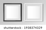 realistic square black and... | Shutterstock .eps vector #1938374329