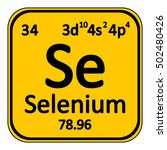 periodic table element selenium ... | Shutterstock .eps vector #502480426