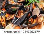Small photo of Typical italian Mussel and clam soup