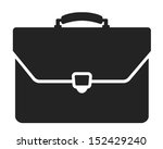 Briefcase Black And White Icon