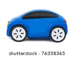 Toy Car Isolated On White...