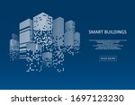 smart building concept design... | Shutterstock .eps vector #1697123230