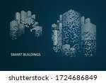smart building concept design... | Shutterstock .eps vector #1724686849