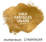 gold splash textured background.... | Shutterstock .eps vector #1740959249