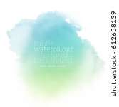 sea watercolor background | Shutterstock .eps vector #612658139