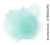 green watercolor background | Shutterstock .eps vector #678026296