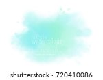teal watercolor splotch | Shutterstock .eps vector #720410086