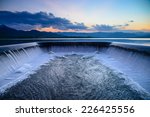 Water Overflow Into A Spillway