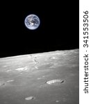 Earth and moon -  Elements of this image furnished by NASA