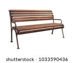 Park Bench Isolated Over A...