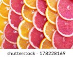 Orange And Grapefruit Rings As...