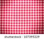 Red Tablecloth Background With...