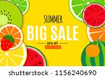 abstract summer sale background ... | Shutterstock . vector #1156240690