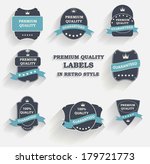 vector premium quality label... | Shutterstock .eps vector #179721773