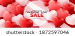 valentine's day sale banner... | Shutterstock .eps vector #1872597046