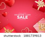 valentine's day background... | Shutterstock .eps vector #1881739813