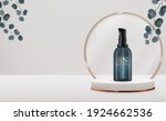 3d realistic cream bottle on... | Shutterstock .eps vector #1924662536