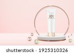 3d realistic cream bottle on... | Shutterstock .eps vector #1925310326