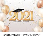 graduation class of 2021 with... | Shutterstock .eps vector #1969471090