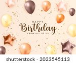 happy birthday congratulations... | Shutterstock .eps vector #2023545113