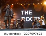 Small photo of Bridgeport, Connecticut - September 25, 2022: Hip hop legends and Jimmy Fallon and the Tonight Show house band The Roots perform at the 2022 Sound on Sound Music Festival in front of 30,000 fans.