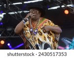 Small photo of Okeechobee, Florida - March 4, 2017: George Edward Clinton, leader of funk band Parliament-Funkadelic, performs at the 2017 Okeechobee Music and Arts Festival.