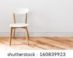 Elegant White Chair In An Empty ...