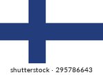 national flag of finland | Shutterstock .eps vector #295786643