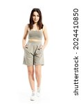 casual summer style gen z young ... | Shutterstock . vector #2024410850