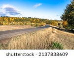 Scenic Autumn Landscape With A...