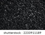 Fuel for furnace heating - hard coal. Pile of natural black hard coal for texture background. Best grade of metallurgical anthracite coals often referred to as stone coal and black diamond coal.