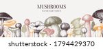 Vintage Mushrooms Banner....
