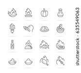 Spicy Food Vector Line Icons ...
