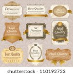 high quality   premium labels... | Shutterstock .eps vector #110192723