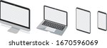 pc laptop smartphone vector... | Shutterstock .eps vector #1670596069