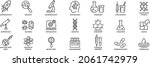science scientific line icons... | Shutterstock .eps vector #2061742979