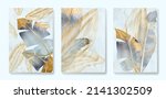 art background with golden and... | Shutterstock .eps vector #2141302509