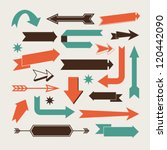set of arrows and directions ... | Shutterstock .eps vector #120442090