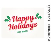 Happy Holidays Card With...