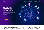 smart home control concept.... | Shutterstock .eps vector #1322317436